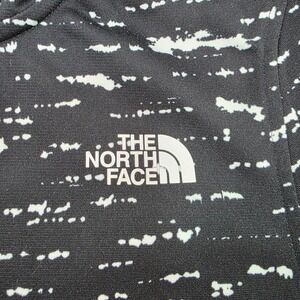 The North Face Womens Black White Pattern Full Zip Hoodie Jacket Size S‎